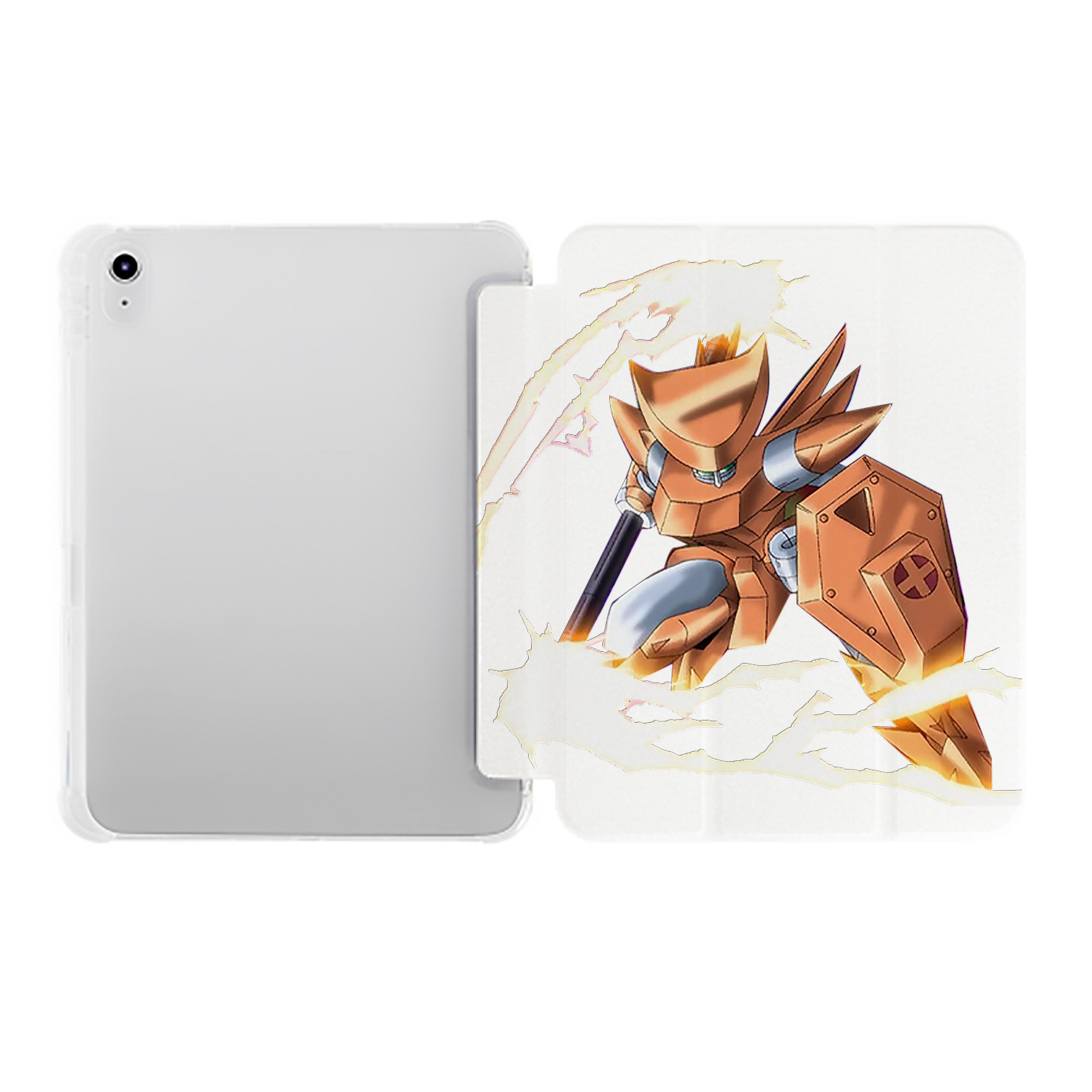 （画像用） 遊☆戯☆王 Yu-Gi-Oh! IPad ケース ペン収納付き 三つ折りスタンド PUレザー×シリコン 対応機種9.5/10.5/10.9インチ